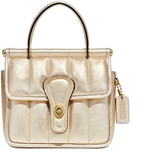 COACH | Metallic Top Handle Bag